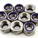 （2） Metric M20 304 Stainless Steel Hex Head Nylon Insert Lock Jam Stop Nuts