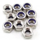 （5） Metric M12 304 Stainless Steel Hex Head Nylon Insert Lock Jam Stop Nuts