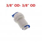 Lot2 3/8 inch Tube RO Water Male White Fittings Bulkhead Quick Connector BSP