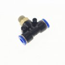 (10)  Tube OD 8mm x BSPT 1/4"  Push In Male Tee Pneumatic Connector Jointer