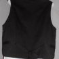 Nutcracker Large 12 14 Black Christmas Tree Reindeer V Neck Lined Cotton Vest