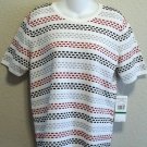 NEW alfred dunner Petite PL & PXL White Red Black Gray Pullover Casual Sweater