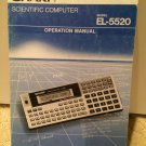 SOLD: VINTAGE Sharp EL-5520 Programmable Calculator Manual set, not EL-5500
