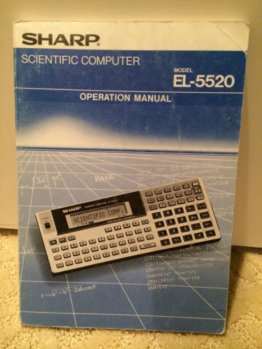 SOLD: VINTAGE Sharp EL-5520 Programmable Calculator Manual set, not EL-5500