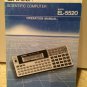 SOLD: VINTAGE Sharp EL-5520 Programmable Calculator Manual set, not EL-5500