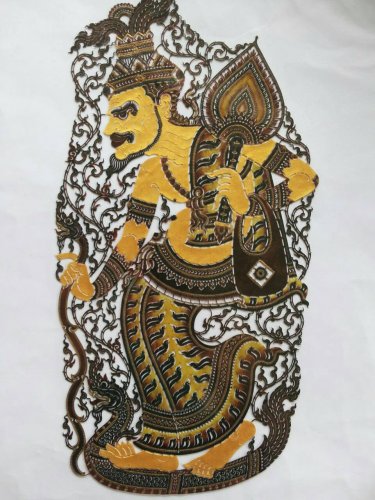 Carved leather