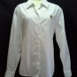 Liz Claiborne Shirt White Long Sleeve Medium button down Career Fall Autumn