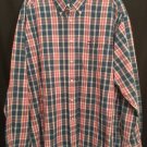 Tommy Hilfiger Xlarge red blue plaid long sleeve shirt