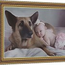Turn photo into oil painting, 1 Pet and 1 Person, 12"x16", unframed - Picture into Oil Painting