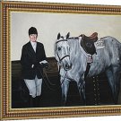 Custom paintings, 1 Pet and 1 Person, 30"x40", unframed - Painting from photographs