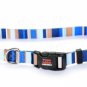 TuffLock Blue Stripez Collar- Medium