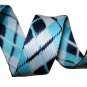 Navy, White and Light Blue Reversible Argyle Belt