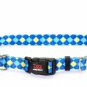 TuffLock Blue Argyle Collar- Small