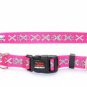 TuffLock Pink Bad to the Bone Collar- Small