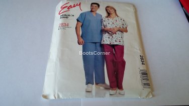 UNCUT McCall's Sewing Pattern #2834 - Top & Pants Size XL or XXL