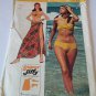 UNCUT Simplicity Sewing Pattern #6402 - Super Jiffy Bikini & Wrap - Size 6P