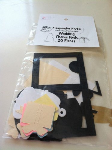 Wedding Theme Pack Die Cuts - 20 pieces Scrapbooking