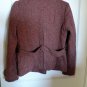 GAP Size 4 Womens Wool Red Brown Basic Jacket/Blazer Coat