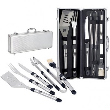 BBQ Tools Set in Black with Silver and Black - Fiero
