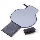 The First Years Deluxe Fold and Go Diapering Kit, Black/Gray attach to stroller