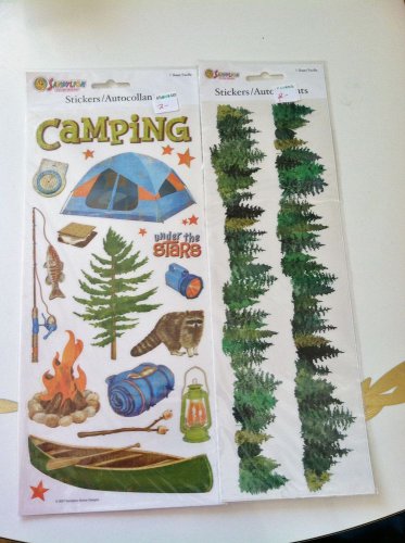 Camping Stickers great for Scrapbooking