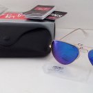 Ray Ban Aviator Blue Sunglasses RB3025 AVIATOR METAL 112/17
