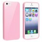 Silcone Fitted Skin Case Compatible with Apple iPhone 5 / 5S, Light Pink