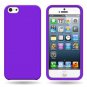 Silicone Fitted Soft Skin Case Cover for Apple iPhone 5 / 5S - Purple