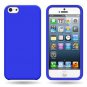 Silicone Fitted Soft Skin Case Cover for Apple iPhone 5 / 5S - Blue