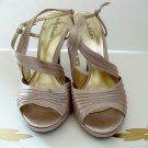 Kelly & Katie Sandals Size 8.5 Wide Ankle Strap Beige