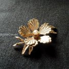 Bronze Pearl Pin Brooch