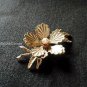 Bronze Pearl Pin Brooch