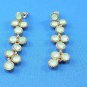 Pale Green Dangle Surgical Steel Pierce Earrings