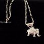 Crystal Elephant Animal Necklace Acrylic Pendant