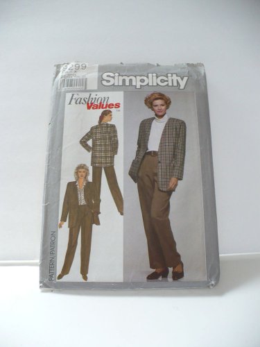 UNCUT Simplicity Sewing Pattern #9299 Size A Misses 8-18 Pant Jacket