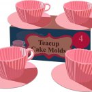 Little Girl Princess Parties Pink Teacups Bakeware for Baking Muffins