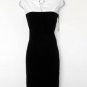 Calvin Klein Dress Size 6 Black White Stretch Sheath Keyhole Career Cocktail