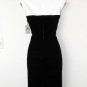 Calvin Klein Dress Size 6 Black White Stretch Sheath Keyhole Career Cocktail