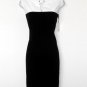 Calvin Klein Dress Size 6 Black White Stretch Sheath Keyhole Career Cocktail