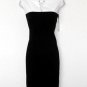 Calvin Klein Dress Size 6 Black White Stretch Sheath Keyhole Career Cocktail