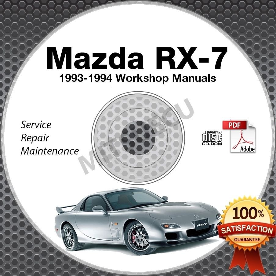1993-1994 Mazda RX7 FD Workshop Manual + Parts + Electrical CD Service Repair