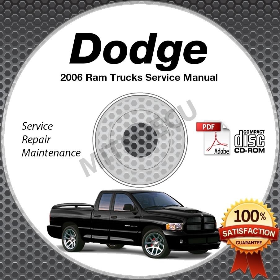 2005 Dodge Ram Trucks 1500 2500 3500 SRT-10 Service Manual CD shop repair