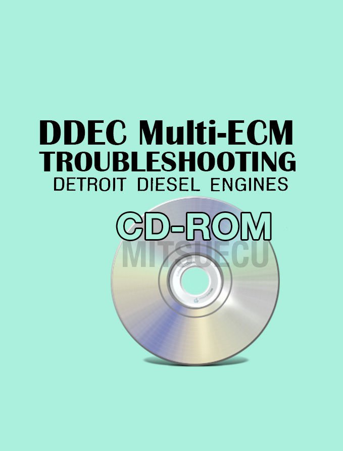 Detroit Diesel DDEC Multi ECM Troubleshooting Manual CD ROM diagnostics 6SE496
