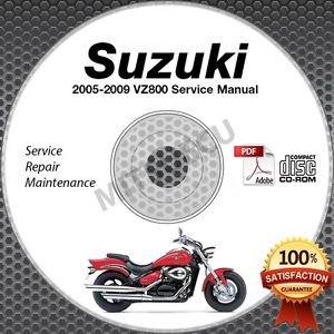 2005 2006 2007 2008 2009 Suzuki VZ800 Boulevard M50 Service Manual CD
