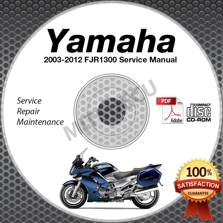 2003-2012 yamaha fjr1300 (incl. Abs/elec shift) service manual cd