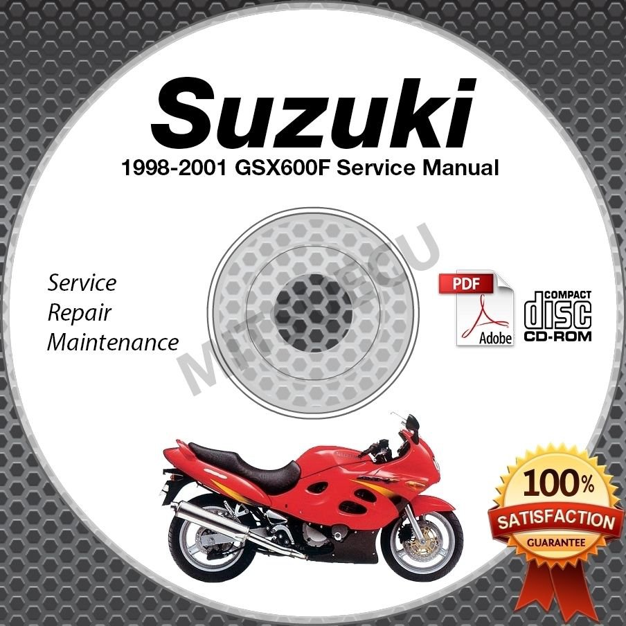 19982001 Suzuki GSX600F Katana Service Manual CD ROM Repair 1999 2000 shop