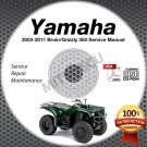 2003-2011 Yamaha BRUIN / GRIZZLY 350 4WD YFM35 Service Manual CD LIT-11616-BN-35