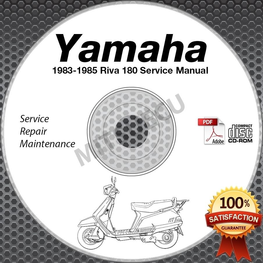 1983 1984 1985 Yamaha RIVA 180 Scooter Service Manual CD repair shop XC180