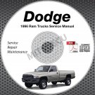 1996 Dodge Ram 1500 2500 3500 Truck Gas + Diesel Service Manual CD shop repair