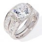 2MM ROUND AND BAGUETTES CZ WEDDING BAND RING Sterling Silver Sterling Silver  We